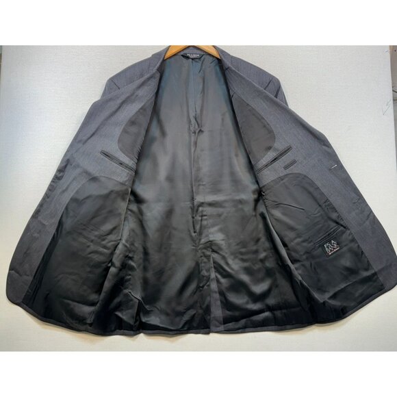 Jos. A. Bank Signature Collection Mens Wool Blazer 46L Gray Suit Jacket - Picture 6 of 13